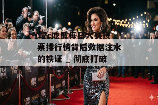17c吃瓜每日大赛投票排行榜背后数据注水的铁证 _ 彻底打破行业信息差